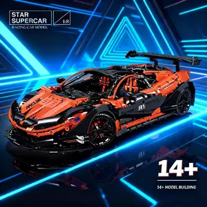 Mclaren Famous Super Car Building Blocks F12 Model 1:8 Assembly Toy, Educational Gift, Creative Desktop Decoration, 3316 Pcs