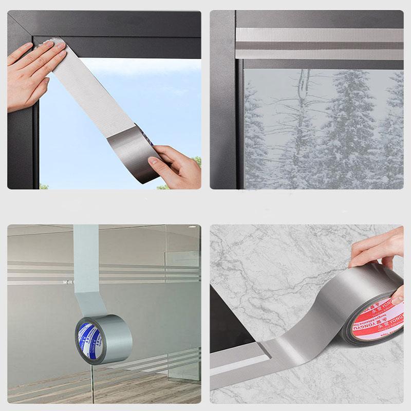 1 Rolls Windproof Tape Winter Window Insulation Cloth Base Sealing No Residue Single Sided Waterproof High Adhesive TapeTape for Insulation Windproof for Home Repairs Prevents Cold Air Drafts and Gaps