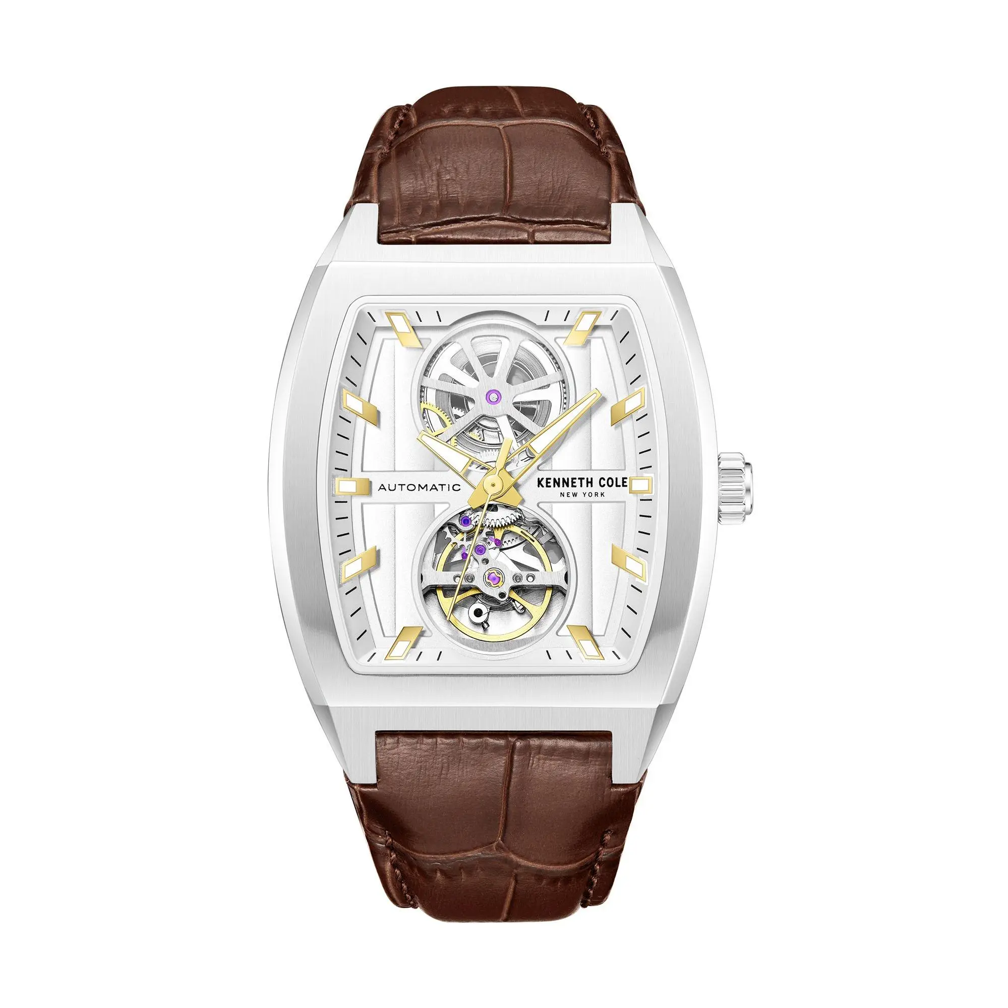 Kenneth Cole New York Men's Automatic Brown Croc Band Watch Kenneth Cole New York Men's Automatic Brown Croc Band Watch