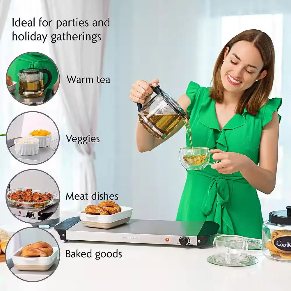Heat Mate Stainless Steel Warming Tray – Keep Your Food Fresh & Warm