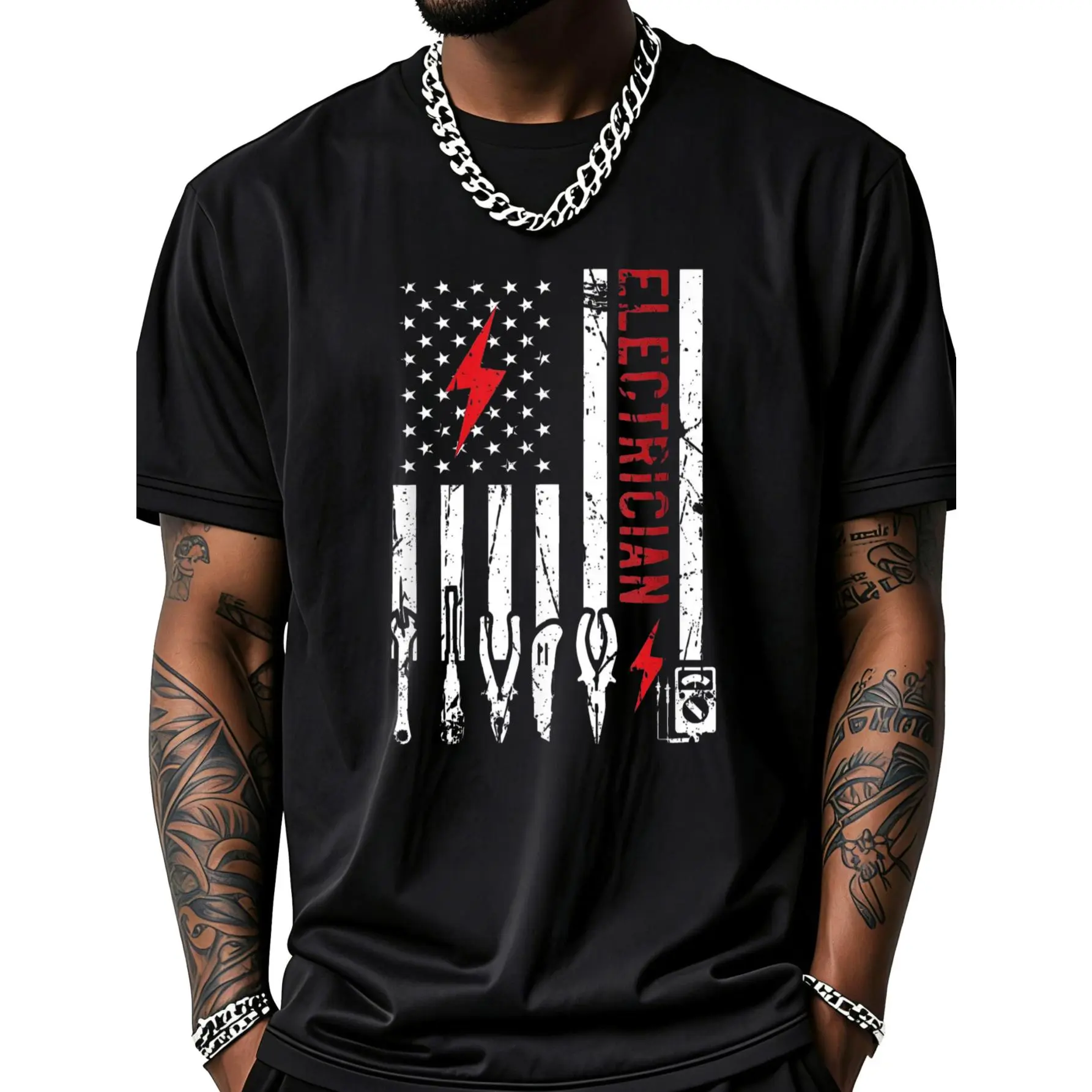 Electrician Design for Men & Funny Electrical Design T-Shirt
