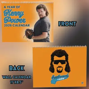 2026 Kennyy Powerss Wall Calendar | Eastbound and Down New Year Desktop Calendar | Wall Decoration | Holiday Gift, House Decor, Decoration.