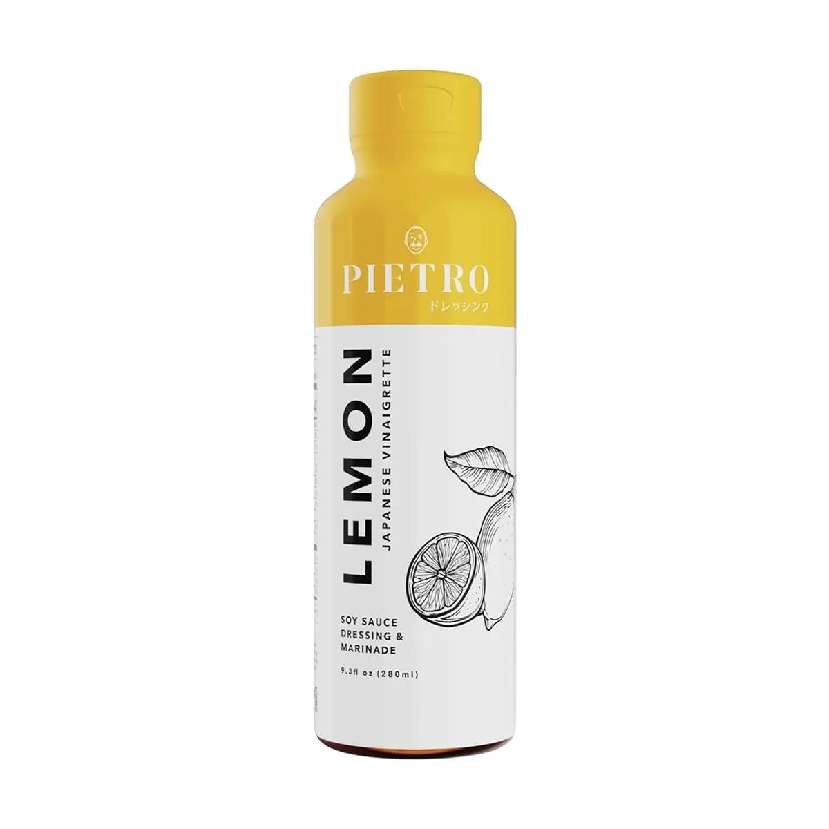 Pietro Lemon Vinaigrette Dressing 280ml - Low Fat Japanese Style Salad Sauce for Fruits & Vegetables