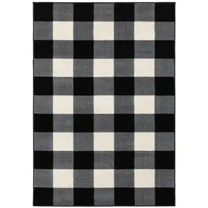 Oriental Weavers Georgia 678D0 Black Ivory Farmhouse Machine Woven Rugs