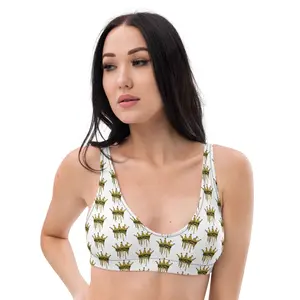"Crowned" padded bikini top