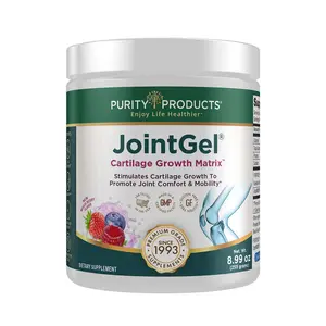 PURITY PRODUCTS JointGel Formula - Collagen Peptides & MSM - Supports Joint Function Flexibility - Fortifies Cartilage - Dual Action Daily Powder - 30 Servings Berry Flavor