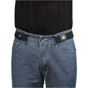 No Buckle Invisible Elastic Stretch Belt for Men/Women Fits  24-50in Father Day