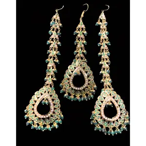 DJET12 Reja earrings tika in green