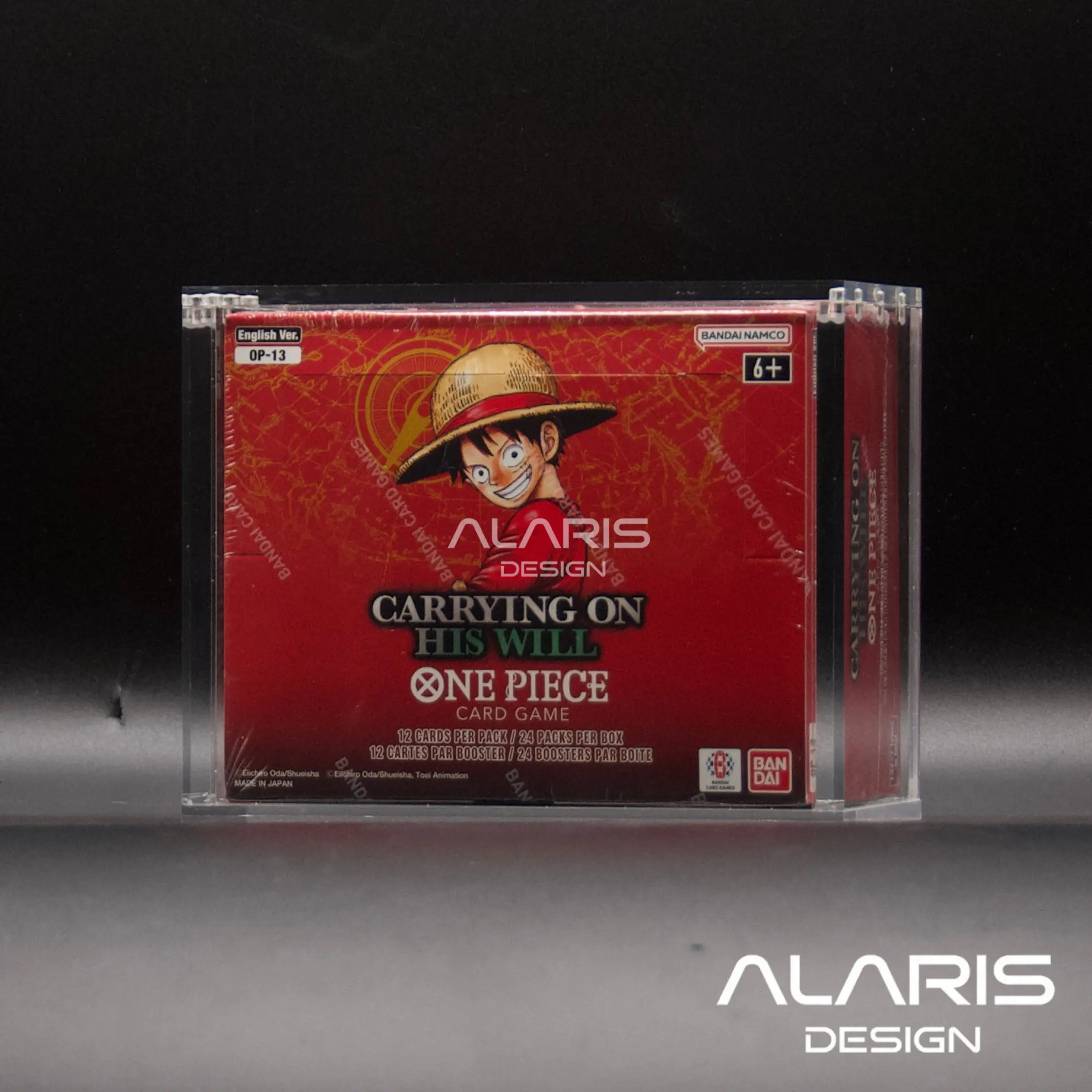 one piece booster box acrylic case One Piece Booster Box Acrylic Case (ENG) – LockboxTCG main image 1