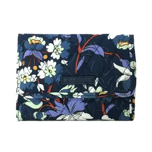 Vera Bradley Flower Print Euro Wallet RFID Protection, Floral Bursts, Card Holder Wallet, Flower Pattern Wallet
