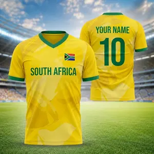 Custom South Africa Soccer Jersey, Personalized South Africa Shirt, 2026 Kit, Custom Name Number Tee, Soccer Fan Gift