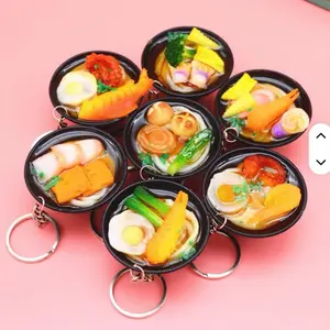 Small Food Pendant Keychains, Cute Mini Food-Shaped Key Accessories for Daily Use, Bag Decor