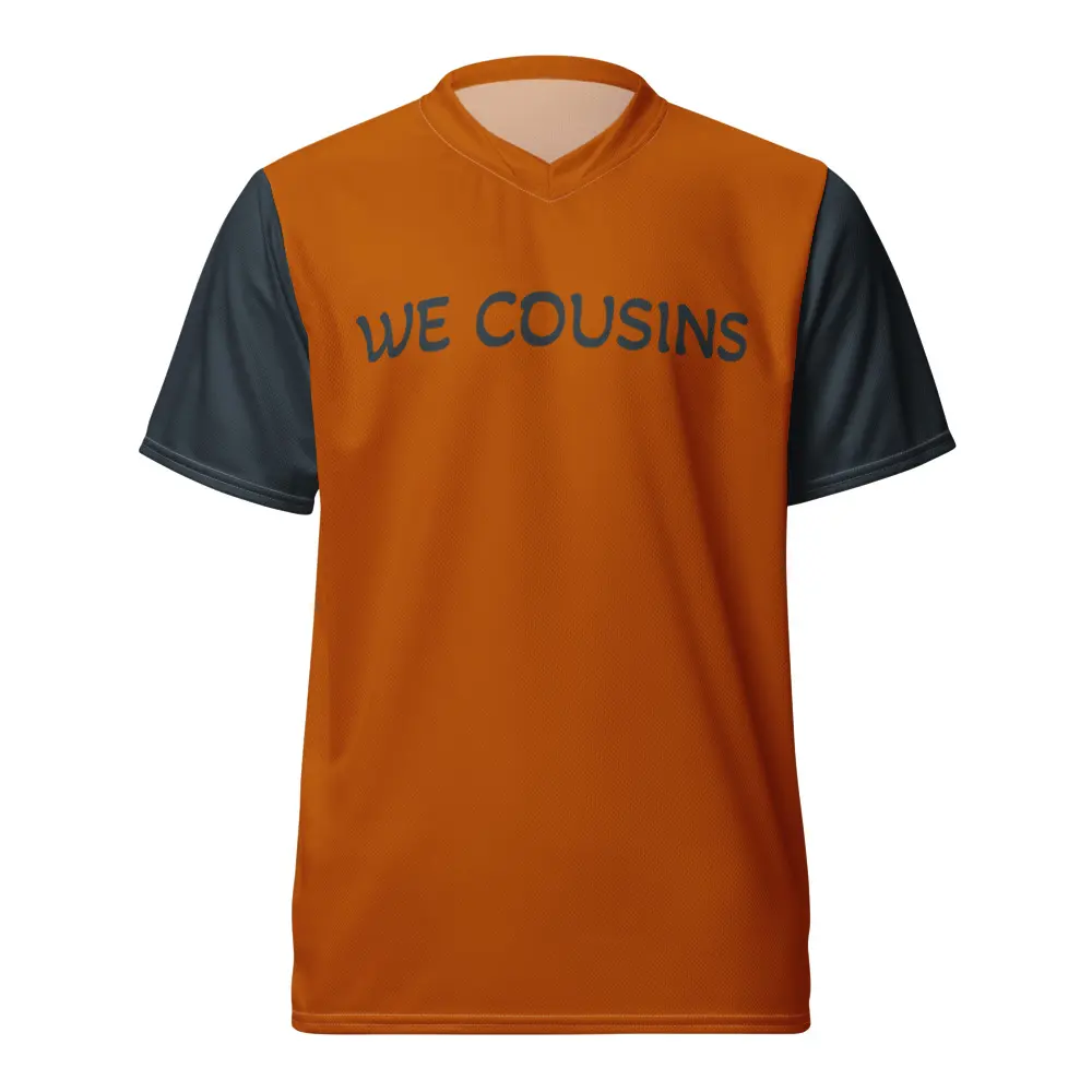 Burnt Orange/Dark Gray unisex  jersey