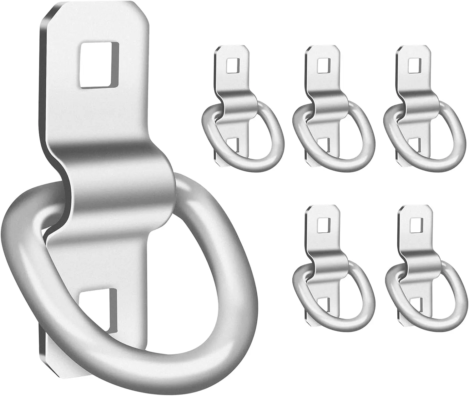 D-Rings,  Tie Downs Anchor 3/8" Heavy Duty 6000 Pound Steel Tie-Down Ring for Loads on , , , RV Campers, ;for Kayaks, , Deliveries, ATVs Pack of 6