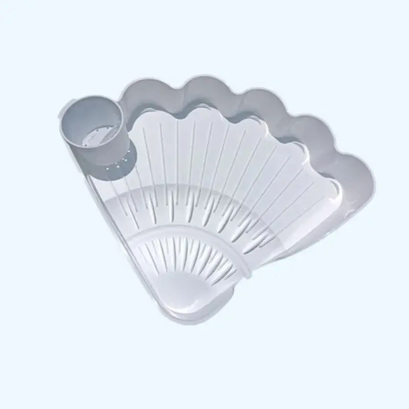 Easy DRY Dish Drying Rack, Kitchen Organiser with Utensil Holder for Kitchenware Storage, Dish Drying Racks
