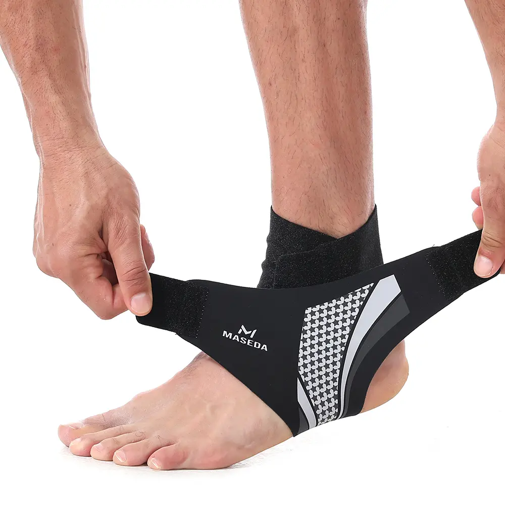 Unisex Adjustable Wrap Ankle Protective Compression Gear - 1-Pair Pack, Breathable Adjustable Support, Light Compression, Athletic Use, Injury Prevention for Sports Training & Daily Wear