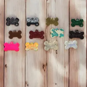 Customizable Epoxy Dog Collar Charms/Name Tags or Keychains
