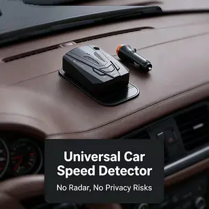 Universal Fit Car Speedometer - Discreet, Radar-Free, Compact, Reliable, Adhesive-Mount Speed Tracking Tool for Daily Commutes & Road Trips (No Digital Display, Non-Monitoring)