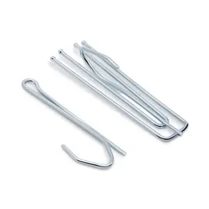 Long Neck Pleater Hooks, Silver, 14 pc