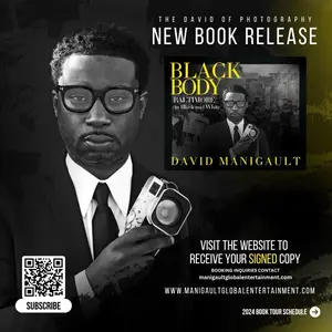 Photographer David Manigault presents Black Body : Baltimore in Black and White Coffee Table Book and Merchandise Unisex Collection.