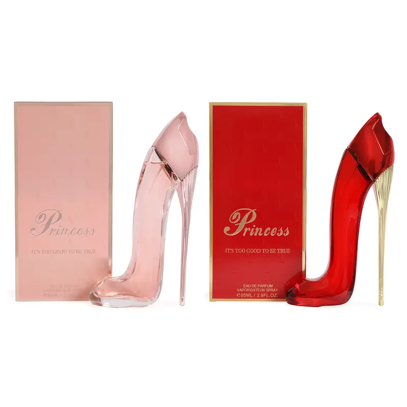 Women's Perfume Bundle - Princess High Heels Pink and Princess High Heels Red - Spray Perfume Eau de Parfum for Women 85ml/2.9fl.oz. each