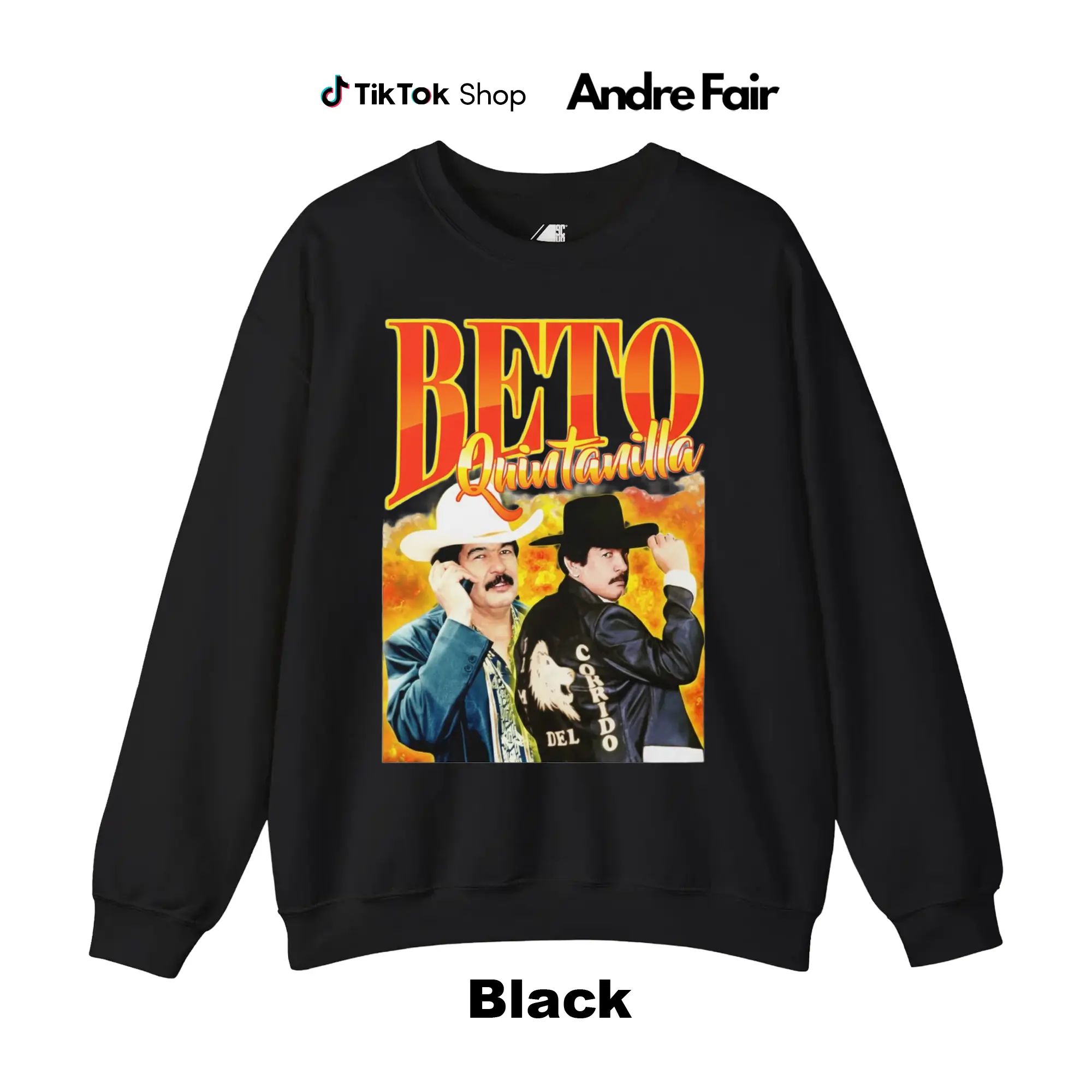 Beto Quintanilla Gallo Fino Mexican Corrido Style Sweater – Cowboy Fiesta Holiday Gift