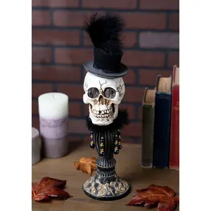 16 Inch Skeleton Bust with LED Eyes