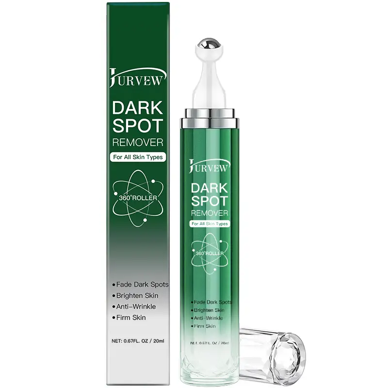 JURVEW Dark Spot Corrector Serum and Cream Roller Fades Dark Spots, Brightening and Hydrates with 360° Cooling Massage Ball  for Refreshing Skincare Experience