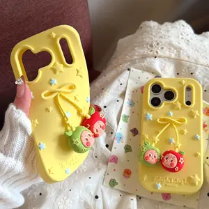 Apple Star Silicone Case for iPhone 17 16 15 14 13 12 11 Pro Max, Fun Aesthetic, Cute Style, Starry Theme Phone Case, Holiday Gift Idea, Anime Fans, Accessories