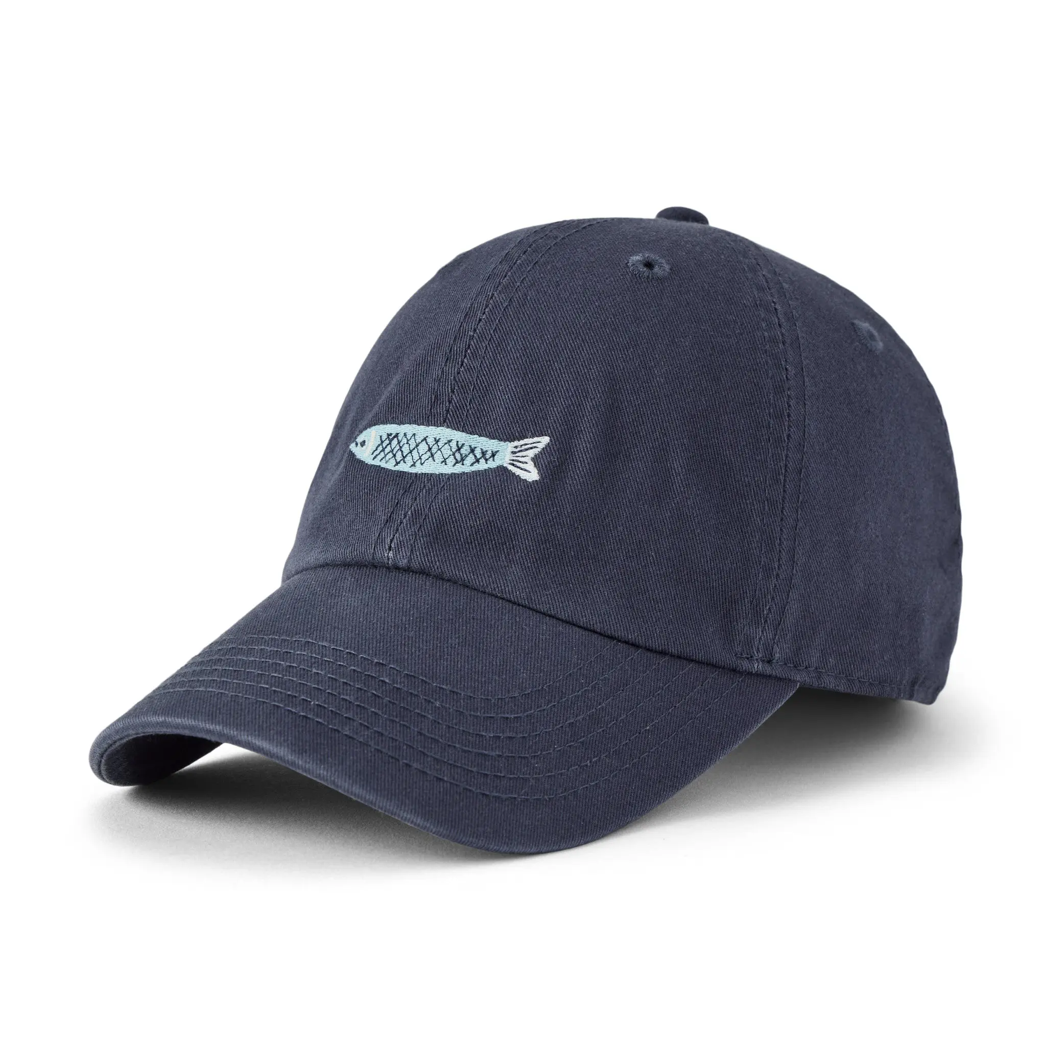 Adult Unisex Embroidered Sardine Chill Cap
