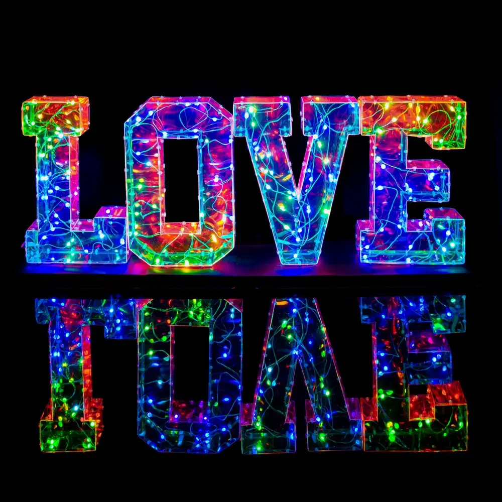 LQ Symphony luminous letters LOVE Valentine's Day confession scene concert light sign cheering accessories gifts