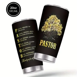 "Tree of Life" pattern coffee mug, 20 oz stainless steel insulated mug with lid and straw. Can be used as a beverage container, kitchen storage mug, travel mug, or summer water bottle. Ideal gift for birthdays, Insulated Stainless Steel Sports Bottle