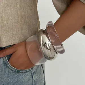 Minimalist Acrylic Transparent  Bracelet