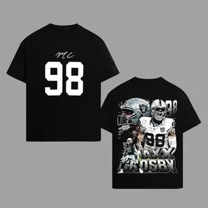 Raider Nation Outfit Maxx Crosby 98 Cotton T-Shirt (Made In US), The Condor Mad Maxx Fans Shirt, Las Vegas Football Shirt, Game Day Outfits, Gift For Football Fans, Football Game Day Graphic Tee, Gift For Him, Gift For Her