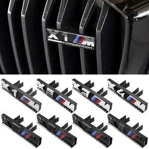 For BMW M COMPETITION M1 M2 M3 M4 M5 M6 M7 M8 X1M X2M X3M X4M X5M X6M 1Pcs 3D ABS Car Front Grille Emblem Badge Decoration Accessories