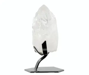 Lemurian Quartz Crystal on Modern Display Stand – Brazil