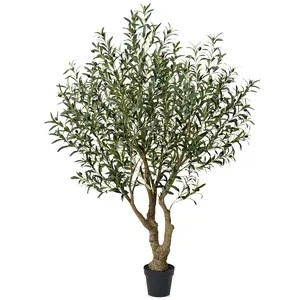 VeriNatural 6/7/8FT UV Resistant Artificial Olive Tree with Black Planter for Indoor & Outdoor (VN138) VeriNatural 6/7/8FT UV Resistant Artificial Olive Tree with Black Planter for Indoor & Outdoor (VN138)