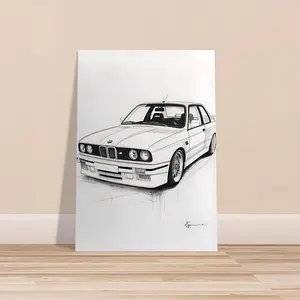 [NEW ARRIVAL] BMW Poster 1.0 - Iconic Sports Car Wall Art - Stylish Decor for Garage, Home, or Office - Perfect Gift for BMW Fans & Car Enthusiasts