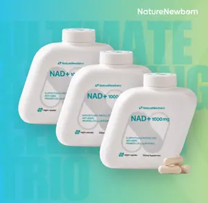 3x NatureNewborn NAD+ Booster NR1000 - High Purity 1000mg Supplement for Triple Anti-Aging Energy Focus - 60 Count - US Third-Party Tested for Purity & Potency Healthcare Natural