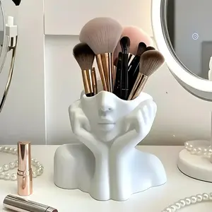Unique Creative Makeup Brush Holder Pen Holder Storage Box, Desktop Organizer Tool, 30-Piece Set, Cute Cosmetic Storage, Beauty Drawer Organizers, Durable Storage Organizer