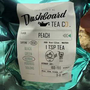 Dashboard Tea Company Wellness Combo (Compare to Starbucks "Medicine Ball") Beverage Peach Citrus Mint Green Tea Drink