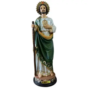 San Judas 24" Inches Tall Classic Grabado  Statue - Saint Jude Standing Figure in Box - New and Unopened Religious Decor Standing Tadeo Ornaments