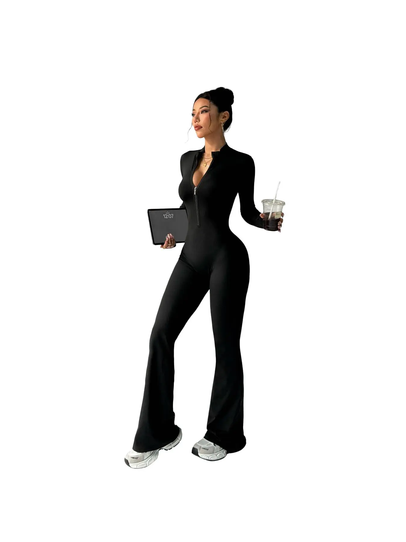 Women's Tight-Fitting Sports Workout Jumpsuit Yoga Sexy Peach Hip Fitness Wear Pilates One-Piece Flared Pants Sporty Comfy Jumpsuit Stretchable Activewear - TikTok Shop Women's Tight-Fitting Sports Workout Jumpsuit Yoga Sexy Peach Hip Fitness Wear Pilates One-Piece Flared Pants Sporty Comfy Jumpsuit Stretchable Activewear - TikTok Shop