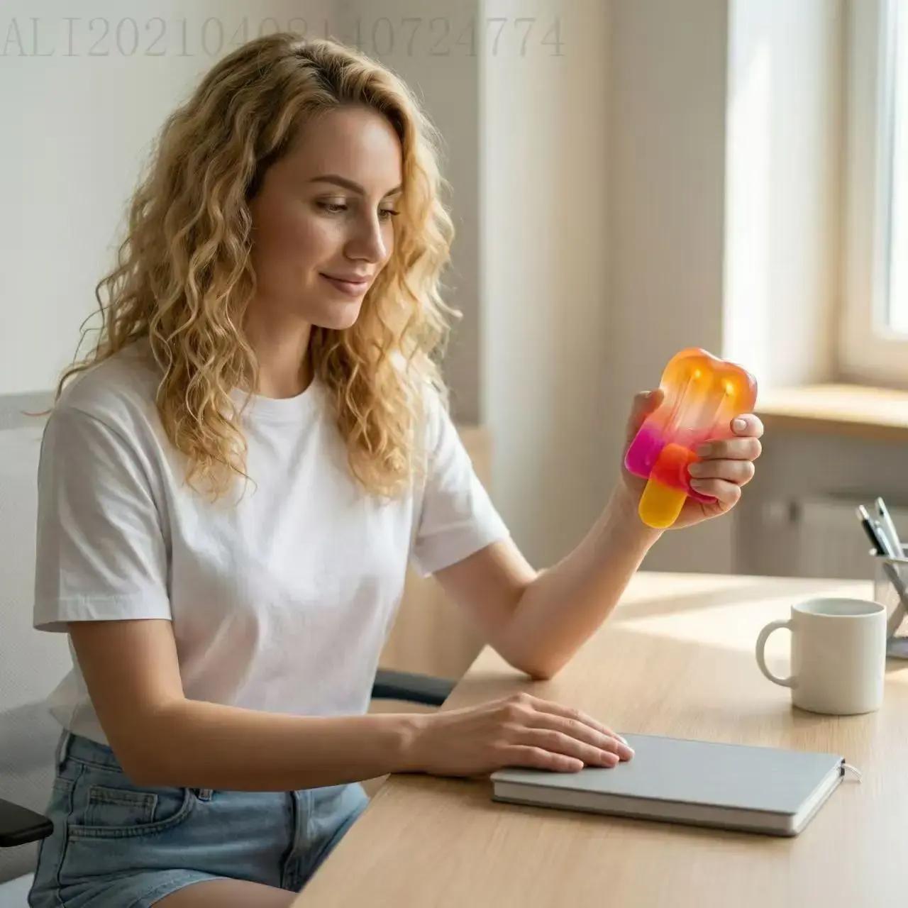 Needoh Hot Nice-Sicle Squishy Stress Relief Toy Perfect For Anxiety And Focus Boost