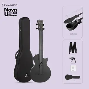 【Enya NOVA U PRO Tenor Ukulele】 26 Inch Carbon Fiber Cutaway Travel Ukelele for Adult with Beginner Bundle Kit Including Case, Strap, Capo and Strings  Christmas Gift, TikTokShopHolidayHaul