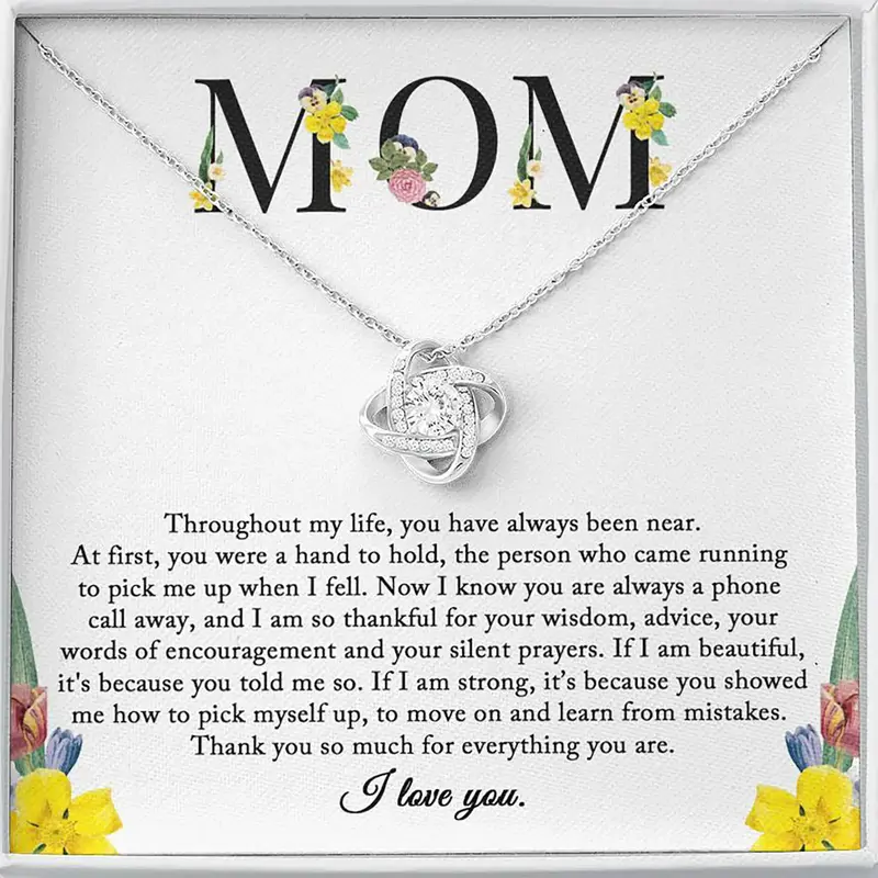 To My Mom Necklace, Sentimental Mom Gift From Daughter, Mom Necklace, Mom Birthday Gift From Daughter, Mother's Day Gift, Christ