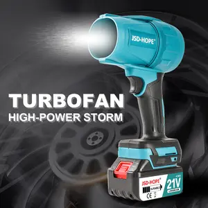 Cordless Leaf Blower Violent Turbo Fan,Brushless Pure Copper Motor Jet Fan With Battery,Cordless Turbo Super Power Air Duster, Handheld Powerful Dryer for Car,Car Drying after Wash, Snow Removal