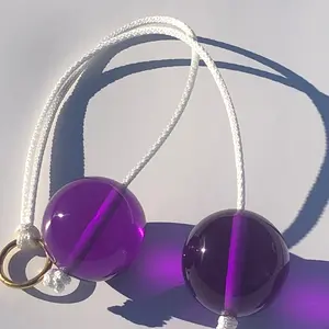 Ceyda Click Clacks Clackers Noise Maker Toy in Purple Color- Fun Acrylic Toy for Ages 18 Years and Up, Made in the USA