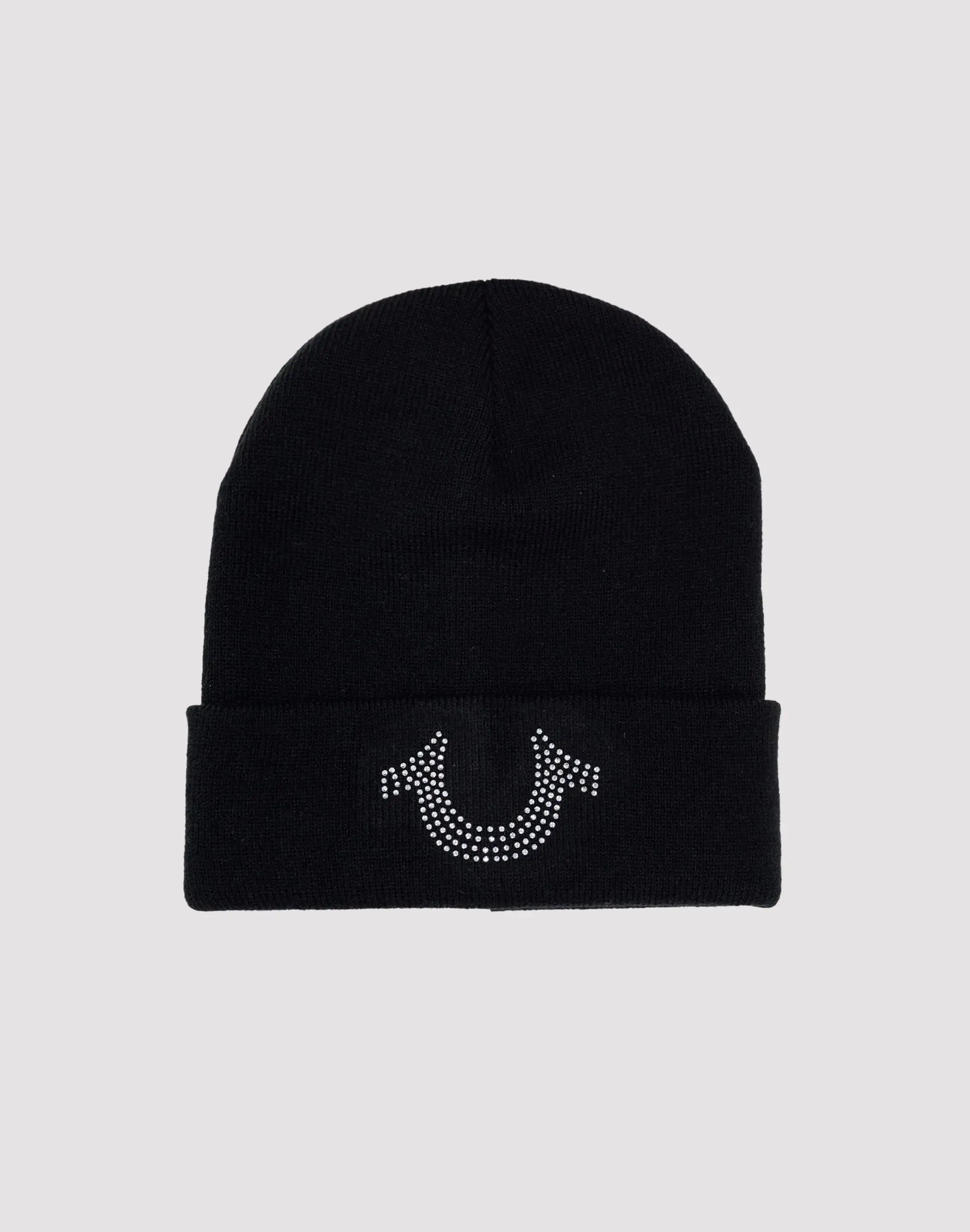 Mens True Religion Rhinestone Horseshoe Beanie