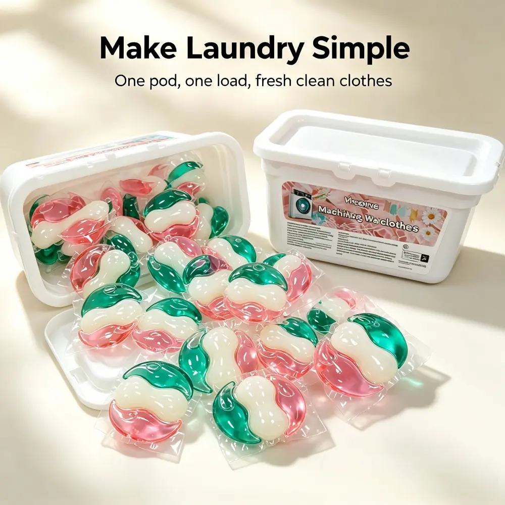 120PCS 3 in 1 Laundry Detergent Pods, Long Lasting Fragrance, Deep Cleaning Laundry Gel Beads for Washing Machine